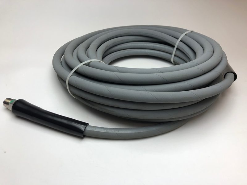 Pressure Wash Hose‐ Single Wire , Gray 50' Rough Skin, Non Marking 4000 psi  275 degree
