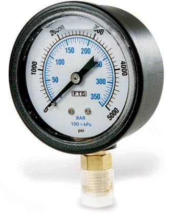 Corosion-Resistant ABS Pressure Test Gauge 5000 PSI