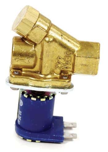 Brass Valve Diaphragm Style 110 VAC Solenoid with Built-In Strainer 3/8"