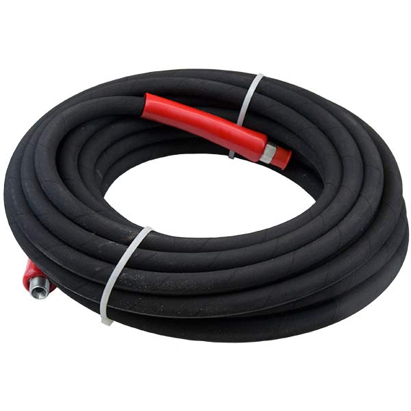 DELUX Double Braid Pressure Washer Hose-100 Foot-Black