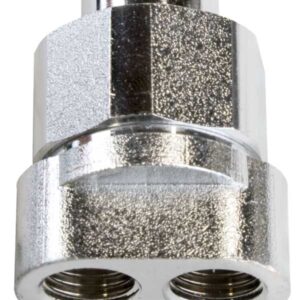 Image of 1/4" Double Nozzle Holder, a quick-switching nozzle holder with two nozzles for high and low pressure. Perfect for pressure washing. Made of durable materials and compatible with quick couplers.