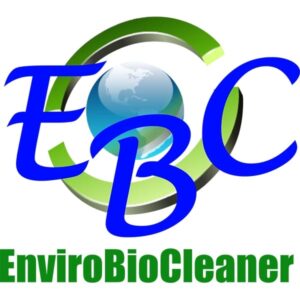 Large logo of the EBC Enviro Bio Cleaner product, a general purpose pressure washing chemical