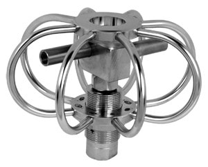 Mosmatic Duct Spinner 6" Diameter 2-Nozzle 3/8" (Fixed Arm)