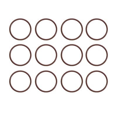 Set of 10 brown Viton O-rings, each measuring 1/4 inch, designed for use with quick couplers. These chemical-resistant O-rings ensure a tight and reliable seal, even with harsh chemicals. Keep your equipment running smoothly with these high-quality O-rings.