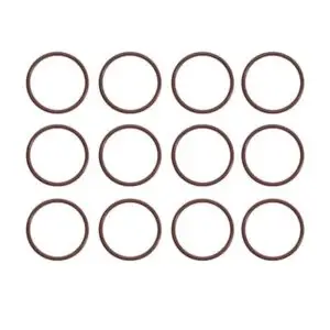 Set of 12 high temperature silicone o-rings for 1/4 inch quick couplers