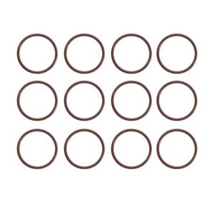 3/8 Inch O Rings for Quick Couplers Orange Silicone for High Temperatures (Set of 10)