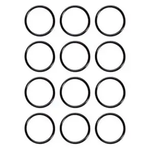 Set of 10 1/4 Inch Standard Black Buna O Rings for Quick Couplers