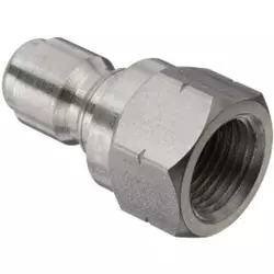 Max Pressure 5000 PSI Rating Sooprinse Stainless Steel Quick Connect Pressure Washer Adapter Set G3/8 Inch Female Quick Connect Plug and Socket for Attach a Hose to The Water Pumps Hose Reels