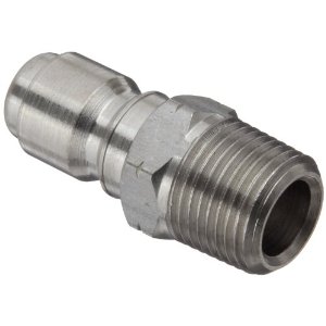 Huhebne NPT 3/8Inch Steel Male and Female Quick Connector Kit Pressure Washer Quick Connector Plug 