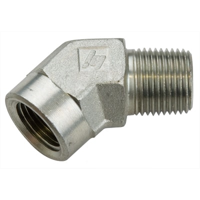 Brass 1/8" FPT/MPT 45 degree Street Elbow Connector for Pressure Washers 