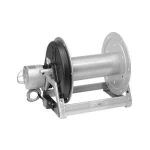 HANNAY 1500-1520 SERIES HIGH PRESSURE HOSE REEL WITH 12V ELECTRIC REWIND & ROLLERS
