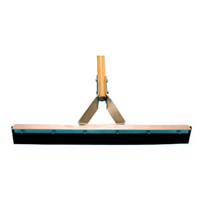Heavy Duty Straight Rubber Squeegee with Wood Handle