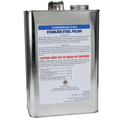 Front view of 1 gallon of SSP-880 Quick Shine Oil-Based Stainless Steel Cleaner & Polish