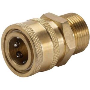 Pressure Washer Quick Coupler - Brass Male Socket 3/8"