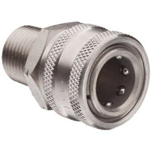 Pressure Washer Quick Coupler - Stainless Steel Male Socket 1/4"
