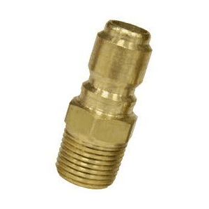 Pressure Washer Quick Coupler - Zinc Plated Steel Male Plug 1/4"