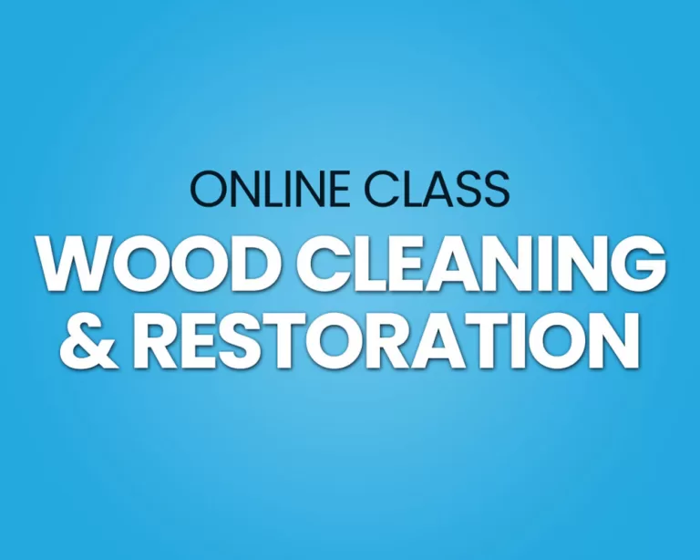 online course training wood cleaning & restoration