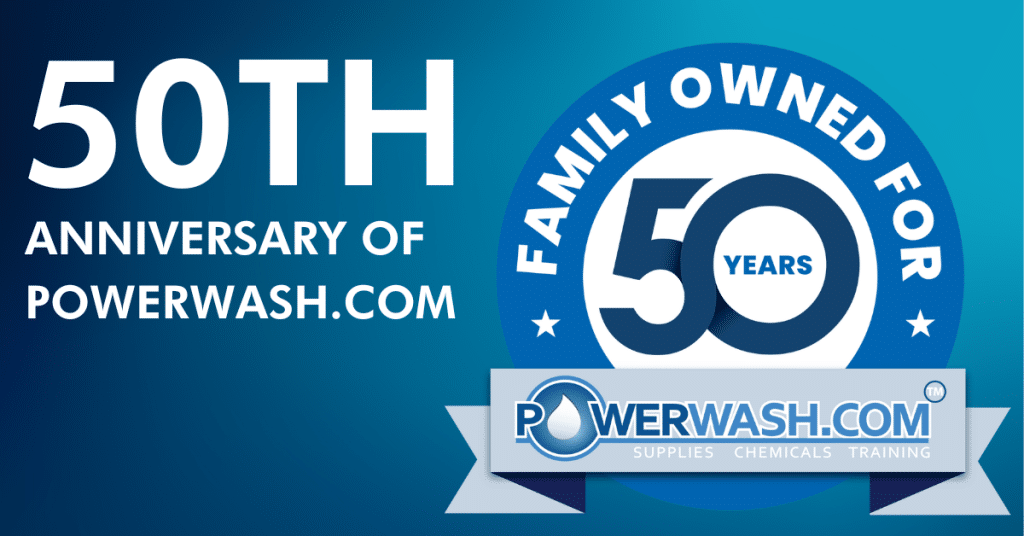 POWERWASH.COM 50th anniversary