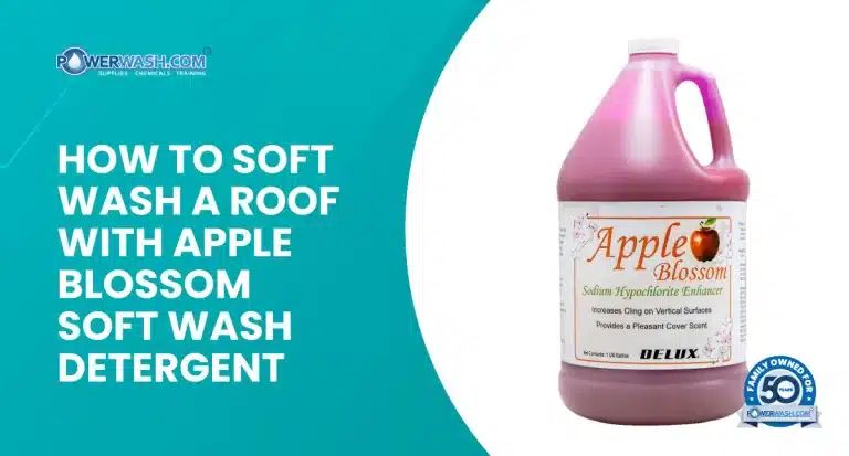 apple blossom detergent how to soft wash a roof