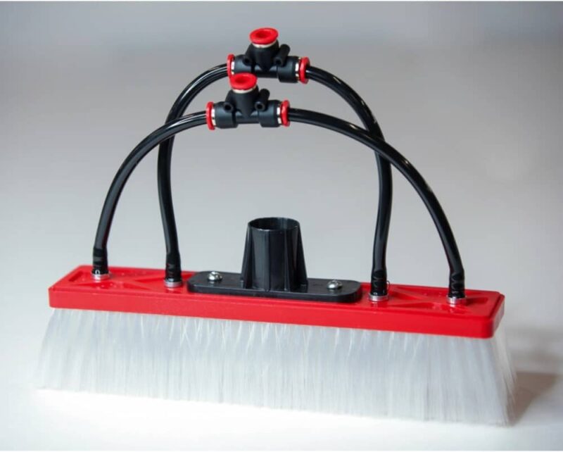 Tucker Water Fed Brush │ Dual Trim Nylon Bristles 2 Pencil & 2 Fan