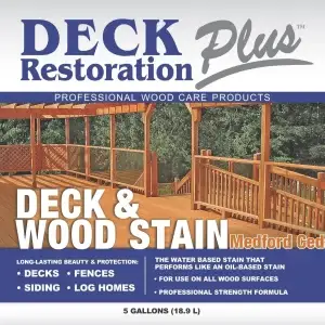 Deck Restoration Plus- Deck & Wood Stain-Medford Cedar (5 gal)