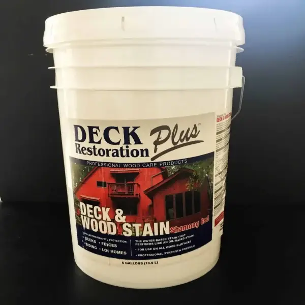 Deck Restoration Plus - Deck & Wood Stain-Shamong Red (5 gal)