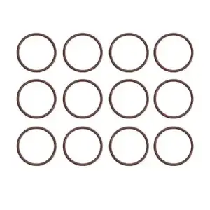 1/4" O Rings for Quick Couplers Orange Silicone for High Temperatures (Set of 12)