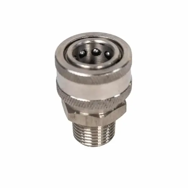 Stainless Steel Quick Coupler Male Socket 1/2