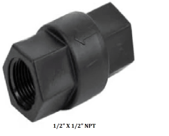 Soft Wash Proportioner Replacement Check Valve