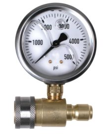 Pressure Test Gauge – 5000 PSI with 3/8 inch Quick Connects