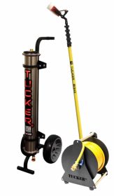 Tucker 5-STAGE MAX OUTPUT KIT: 30′ Reach Carbon Fiber Pole for Window Cleaning