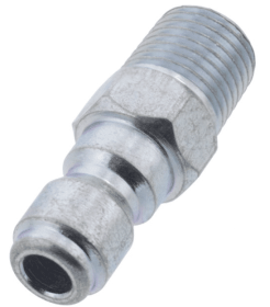 Pressure Washer Quick Coupler – Zinc Plated Steel Male Plug 1/4″