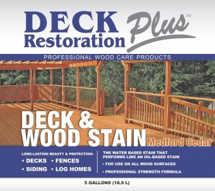 Deck Restoration Plus- Deck & Wood Stain-Medford Cedar (5 gal)