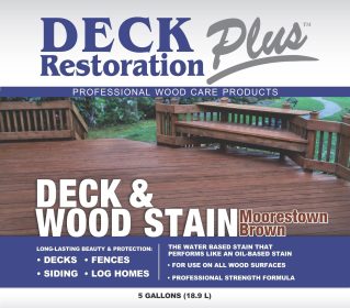 Deck Restoration Plus- Deck & Wood Stain-Moorestown Brown (5 gal)