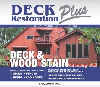 Deck Restoration Plus – Deck & Wood Stain-Shamong Red (5 gal)
