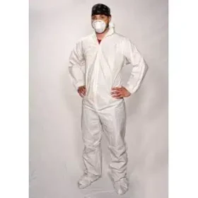 Maxshield Coveralls with Hood & Boots (Case of 25-White)