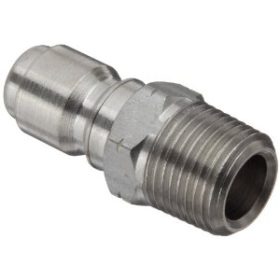 Pressure Washer Quick Coupler – Stainless Steel Male Plug 1/4″